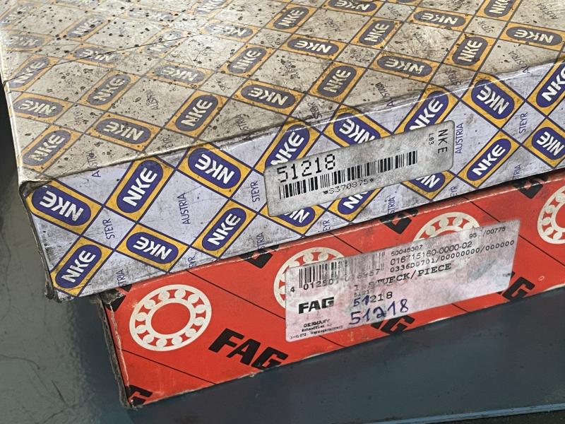 Axiallager, Axial-Rillenkugellager, Axialkugellager 51218, Wälzlager, Kugellager -- 90-135-35