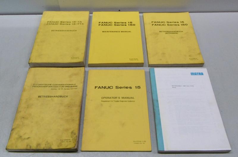 Handbuch Satz, Betriebsanleitung, Bedienungsanleitung, Maintenance Manual,  Operators Manual Fanuc Series 15 / 150 für Drehmaschine, Drehbank, Lathe
