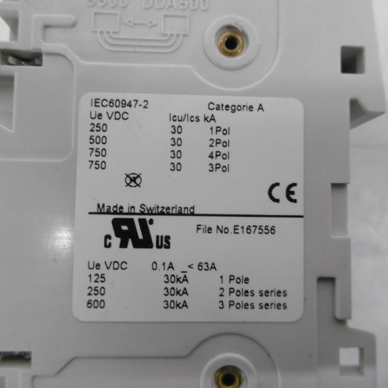 3 Phasen Leitungsschutzschalter für Gleichspannungsanwendungen, Sicherungsautomat,  Hochleistungssicherungsautomat, Niederspannungssicherung, Sicherungselement, Sicherung