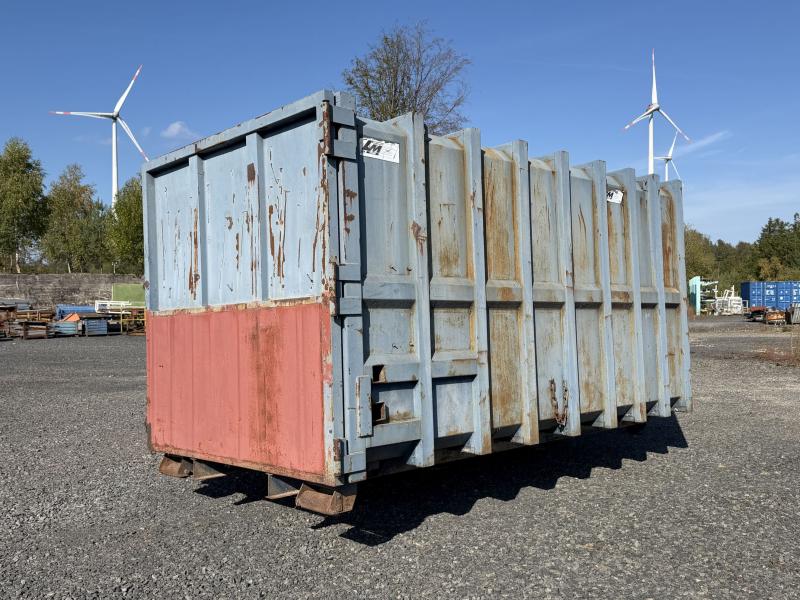 Abrollcontainer, Abrollpresscontainer, geschlossener Abroller, Ideal als Baustellencontainer