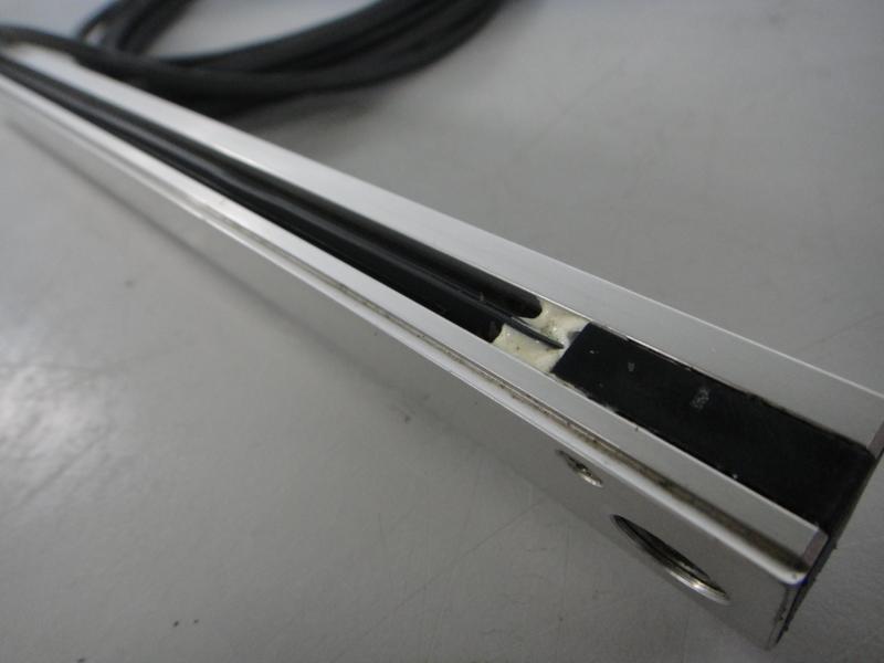 Glasmaßstab, Maßstab mit Glaslineal für Positionsanzeige