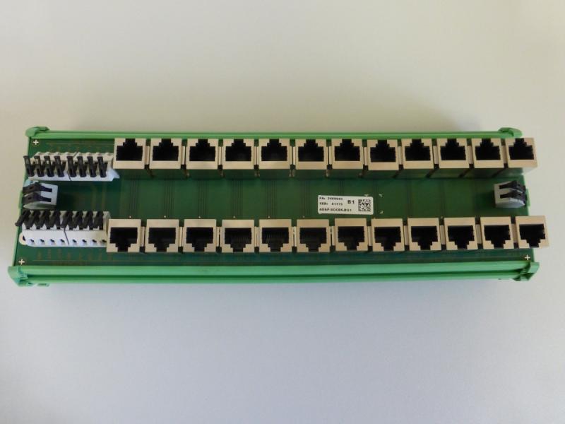 Equinox Device Server, Patch Panel für Hutschienenmontage, Seriell auf Ethernet Device Server