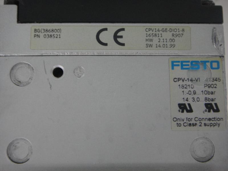 Ventilblock, Ventilinsel mit 8 Stück 3/2 Wegeventile und 24 Volt Magnetventile