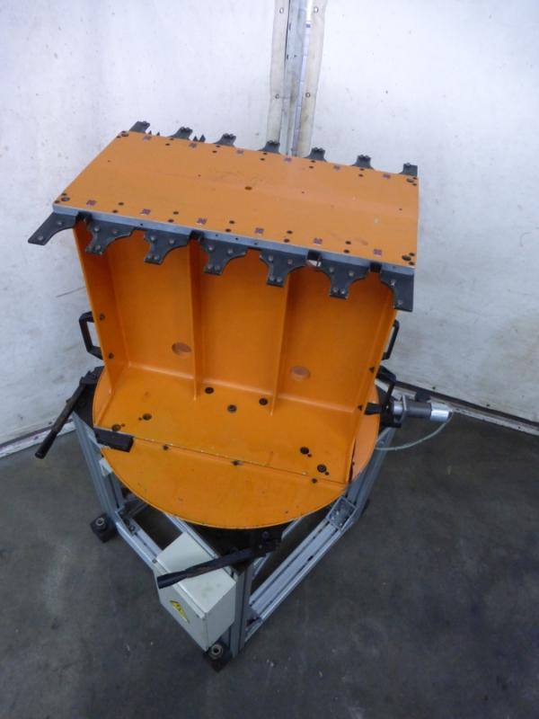 Wendetisch 180° Rasttisch, Drehtisch mit Unterbau aus Aluminium Systemprofil 