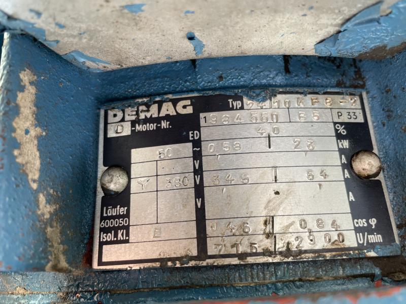 Kranmotor, Schiebeankermotor, Schubankermotor, Fahrantrieb Kranbrückenantrieb mit Getriebe