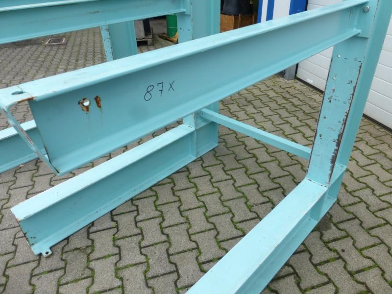 Einseitiges Kragarmregal für Stangenware oder Blechtafeln