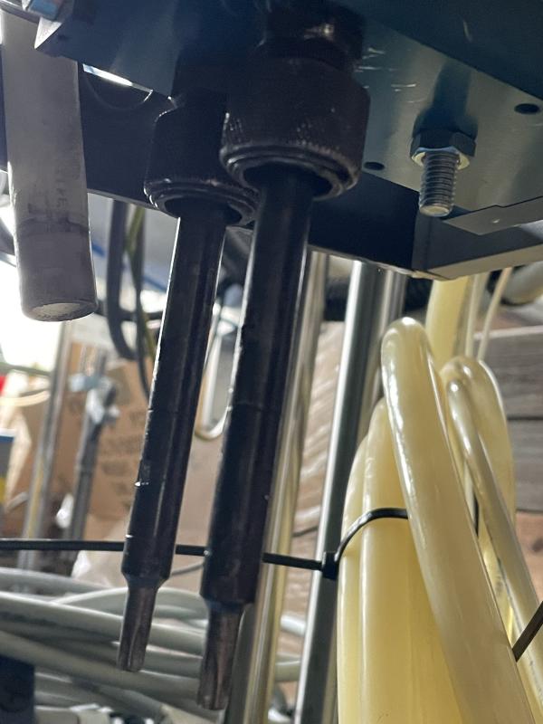 Elektro Dual-Schraubereinheit mit automatischem Vorschub pneumatik Doppelhub, an Handlinggerät