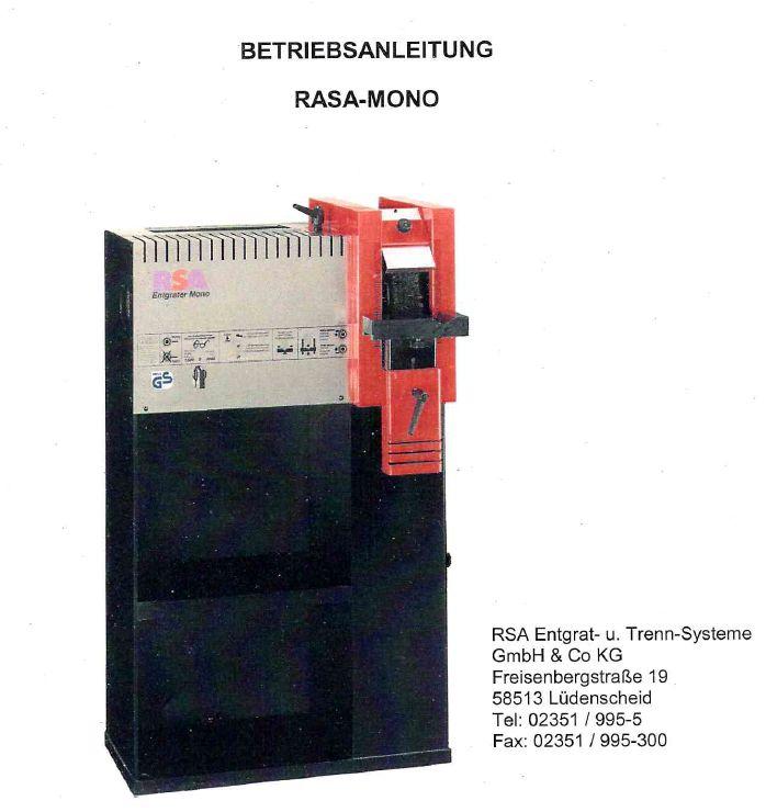Betriebsanleitung für Bürstenentgratmaschine, Bedienungsanleitung