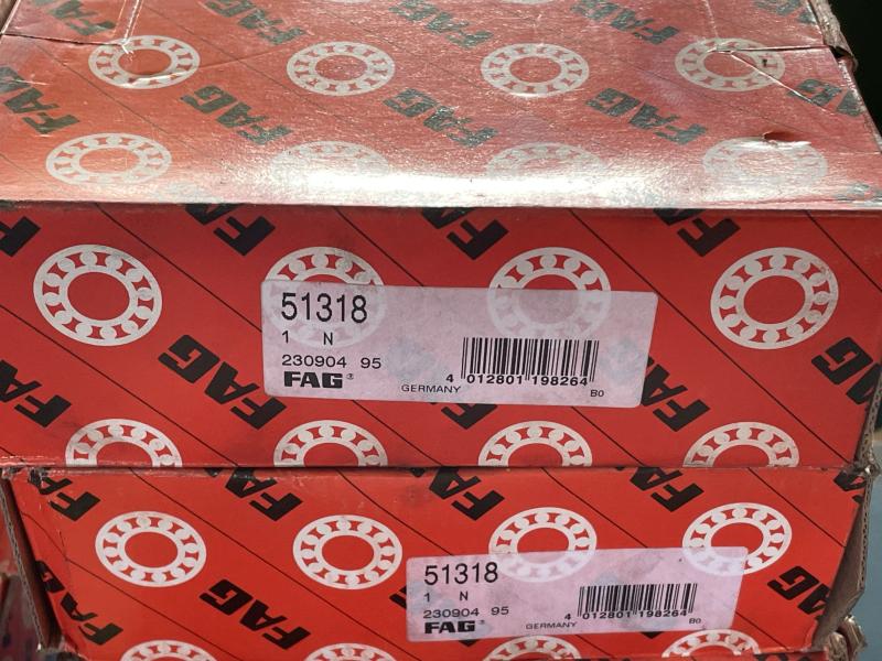 Axiallager, Axial-Rillenkugellager, Axialkugellager, 51318, Wälzlager, Kugellager -- 90-155-50