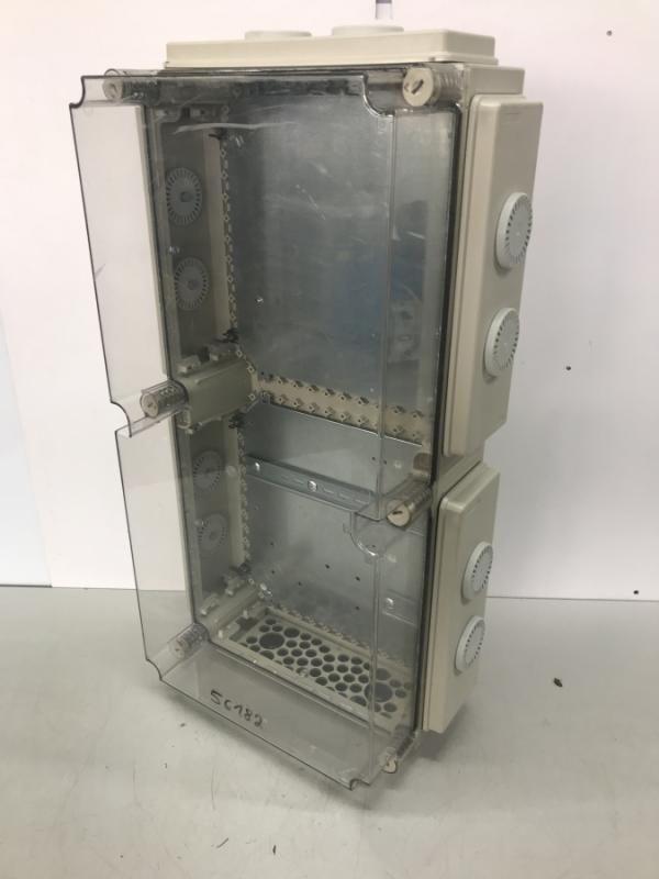 Verteilerkasten mit Klarsichtabdeckung, Leergehäuse Schaltkasten, Klemmkasten