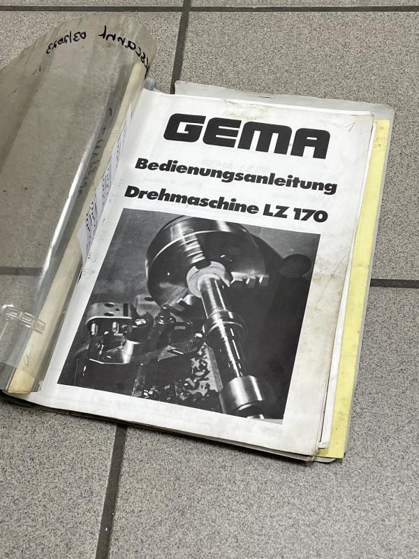 Bedienungsanleitung, Betriebsanleitung, Stromlaufplan für Drehmaschine