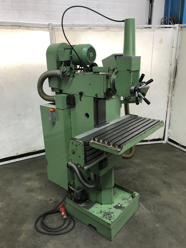 Univ. Werkzeugfräsmaschine, Fräsmaschine mit Handrädern und Digitalanzeige Heidenhain