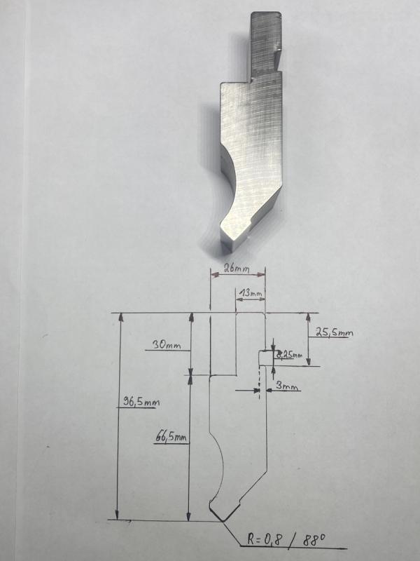 Abkantwerkzeug für Gesenkbiegemaschine