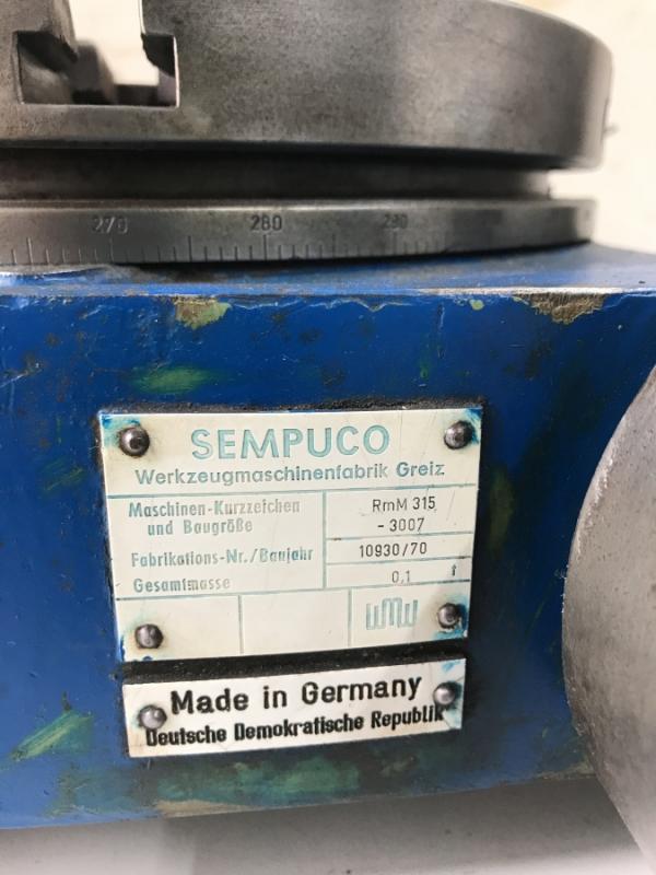 Rundtisch, Rundteiltisch mit Kurbel, Lochscheibe und Schere