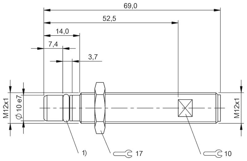 Hochdruckfester induktiv Sensor, Induktivsensor, Initiator, Druckfeste Ausführung