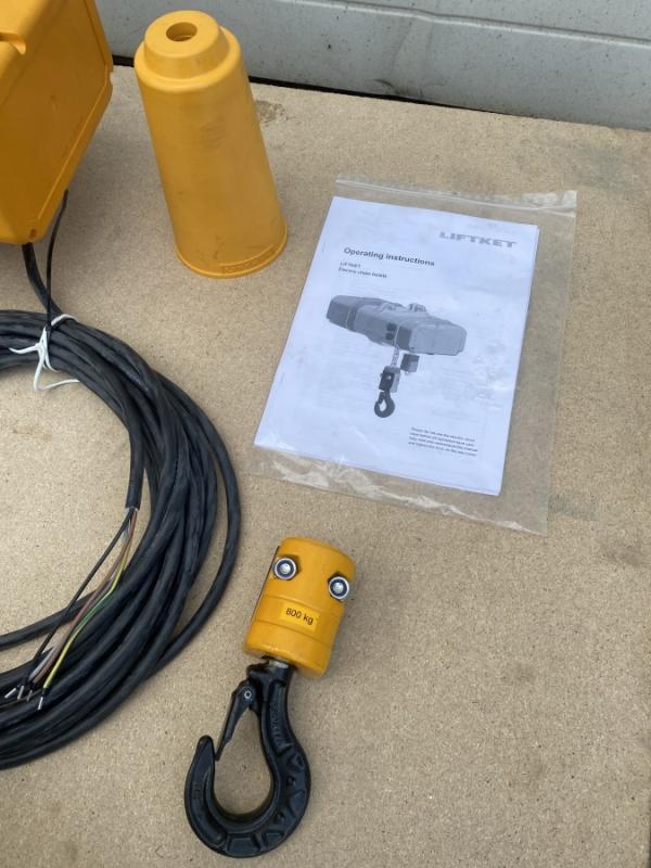 E-Kettenzug, Elektro Hubwerk, Kran 800 / 1600 kg