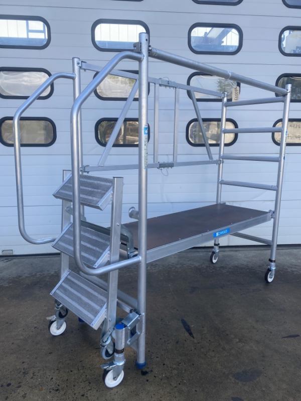 Mobile Montageplattform, Workmaster, Podestleiter, Plattformtreppe 