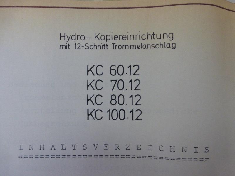 Bedienungsanleitung Hydro-Kopiereinrichtung Sauter für Hydraulische Kopiereinrichtung