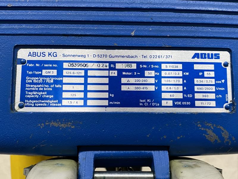 E-Kettenzug Kran