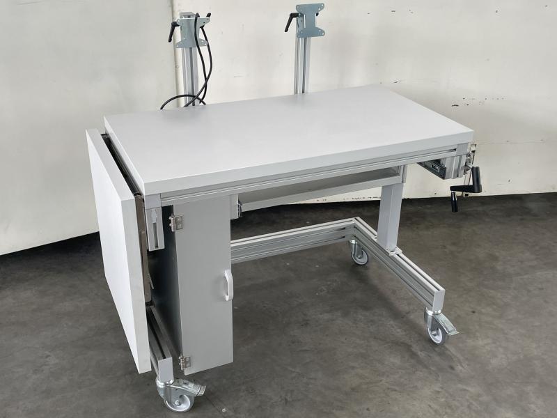 Höhenverstellbare Werkbank, höhenverstellbarer Arbeitstisch, Elektrowerkbank