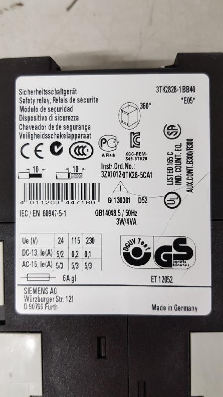 Sicherheitsrelais, Safety Relay, Not-Aus Relais, Sicherheitsschaltgerät
