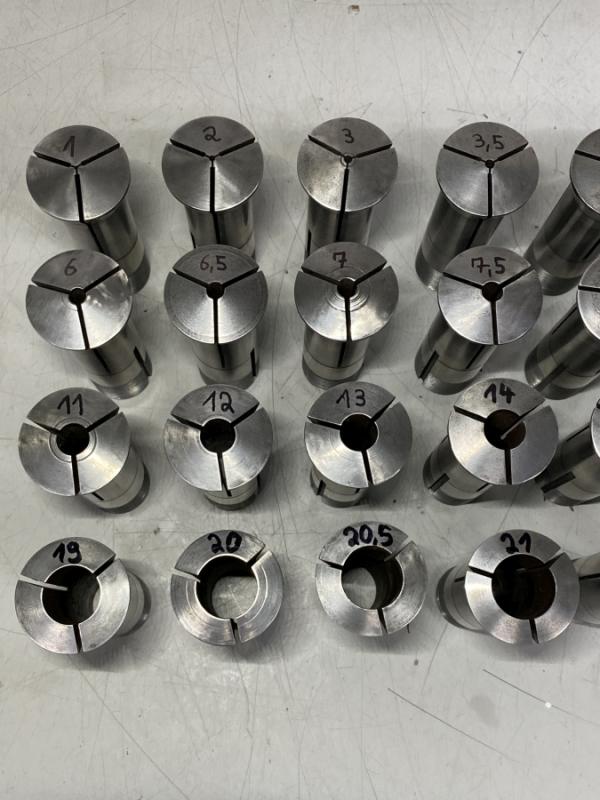 Spannzangensatz mit 31 Stück Zugspannzangen, Zug-Spannzangen mit Zugrohr