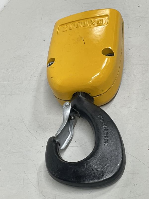 Kranhaken, Hubflasche, Unterflasche für Kettenzug, Lasthaken, 2-strängig