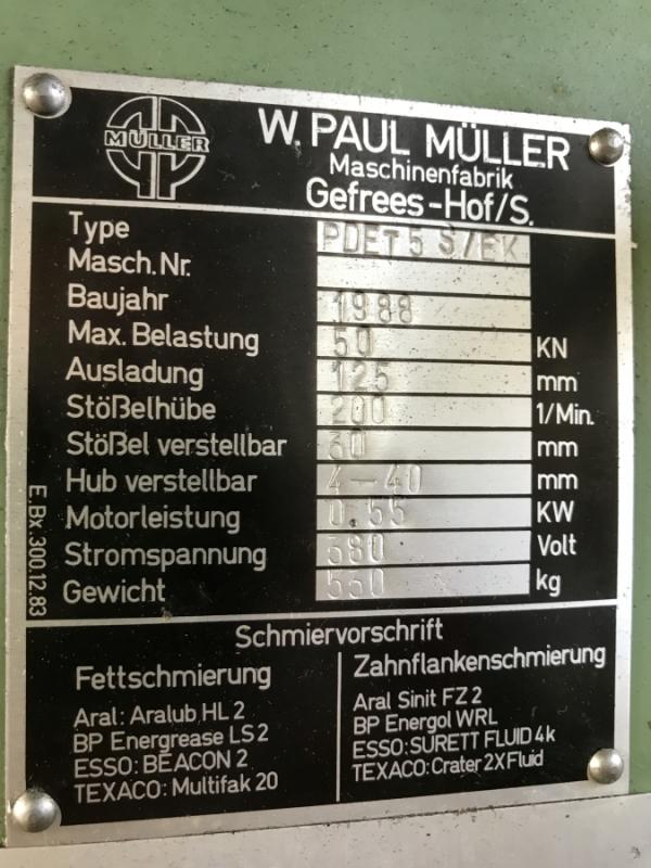 Einständer - Exzenterpresse