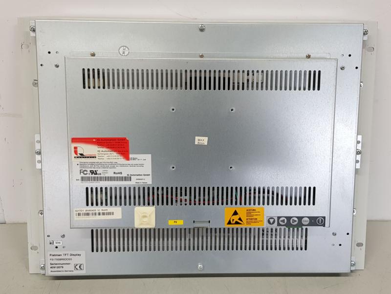 17" TFT Display mit stabiler Frontscheibe, Industrie-Monitor für 19 Zoll Server Rack