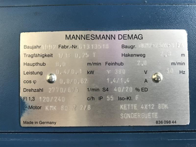 E-Kettenzug, Elektro Hubwerk, Kran