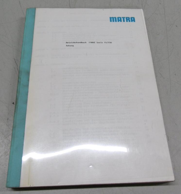 Handbuch Satz, Betriebsanleitung, Bedienungsanleitung, Maintenance Manual,  Operators Manual Fanuc Series 15 / 150 für Drehmaschine, Drehbank, Lathe