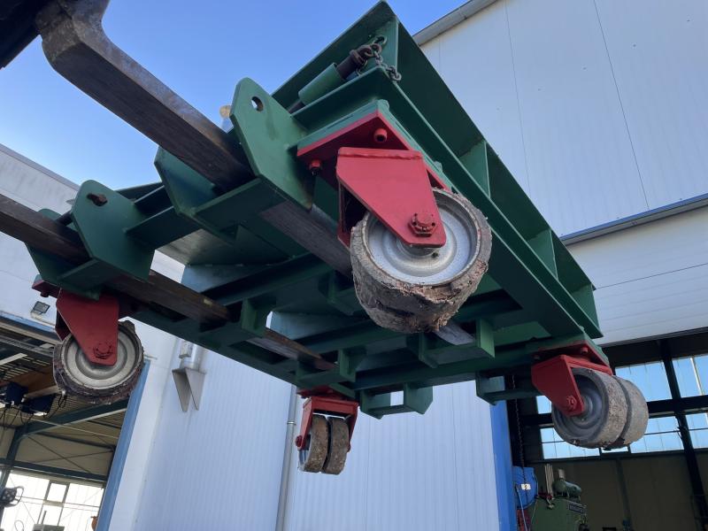 Schwerlast-Coilwagen, Transportwagen für den einfachen Transport mit einem Gabelstapler Schwerlast-Coilwagen, Transportwagen für den einfachen Transport mit einem Gabelstapler