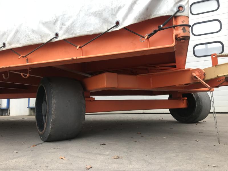 Plattform-Transportwagen, Schwerlastanhänger, Industrieanhänger mit 2-Achs Drehschemellenkung