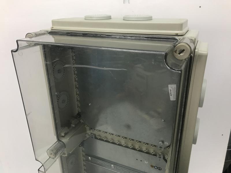 Verteilerkasten mit Klarsichtabdeckung, Leergehäuse Schaltkasten, Klemmkasten