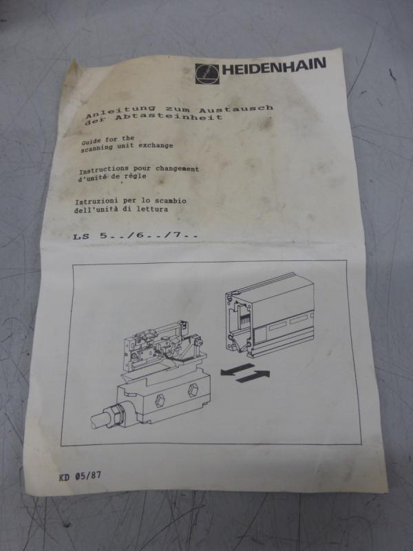 Messkopf / Abtastkopf / Abtasteinheit für Glasmaßstab, inkrementales Längenmesssystem,  Linear Scale für HEIDENHEIN LS 703