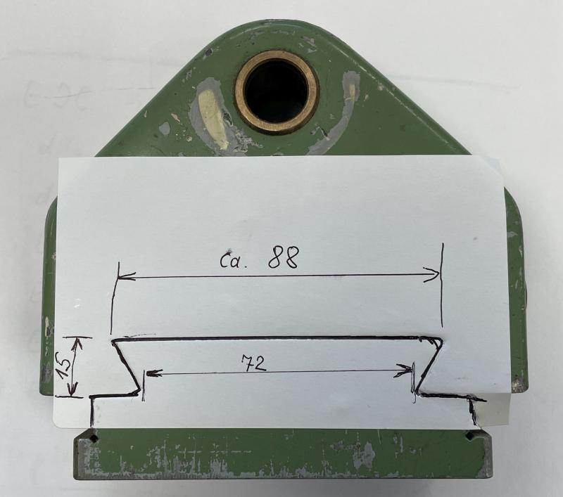 Gegenlager und Adapter für Fräsmaschine zum Horizontalfräsen